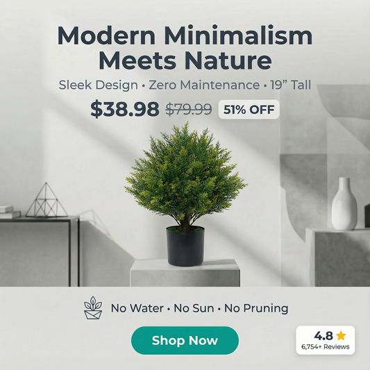 Premium Artificial Little Bush Ball Home Decor Kit