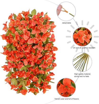 Elegant Artificial Bougainvillea Silk Blooms Indoor Decor Assortment