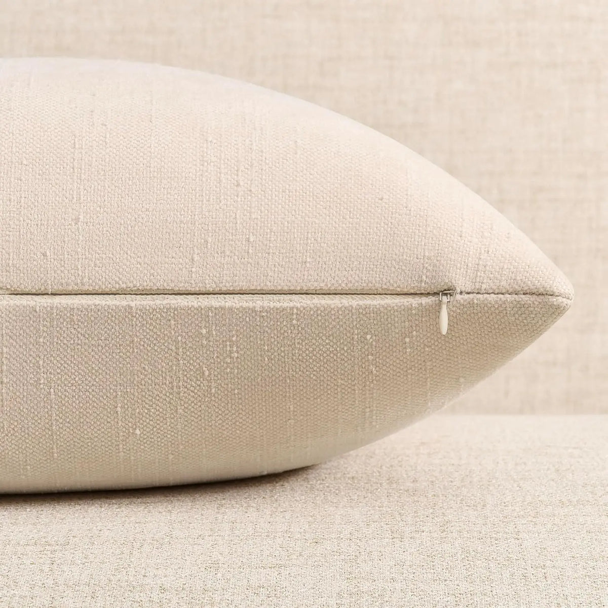 4Pcs Chenille Textured Throw Pillow Covers, Neutral Brown Solid Decorative Farmhouse Cushion Covers