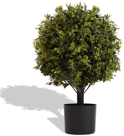 Deluxe Artificial Ball Topiary Potted Home Decor Selection