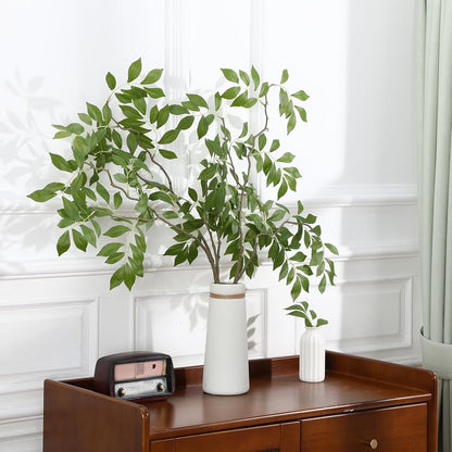 6 Pcs 6 Pcs Faux Stems and Branches for Vase 31.5inch Fake Plants Artificial Greenery Stems Faux Branches for Home Vase Wedding Garden Farmhouse Table Mantel Decor