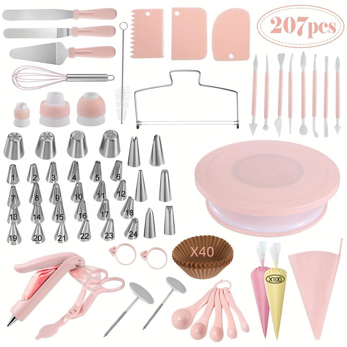Professional Cake Decorating Tool Set - Complete Pastry and Baking Kit for Bakers