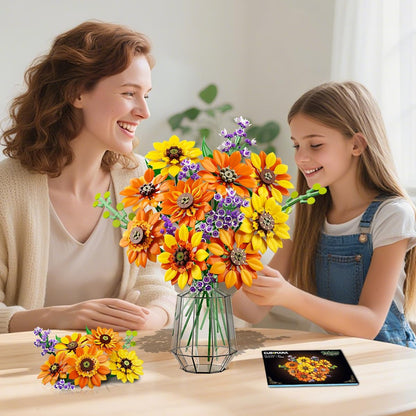 Timeless Sunflower Bouquet Building Handmade Home Decor Bundle
