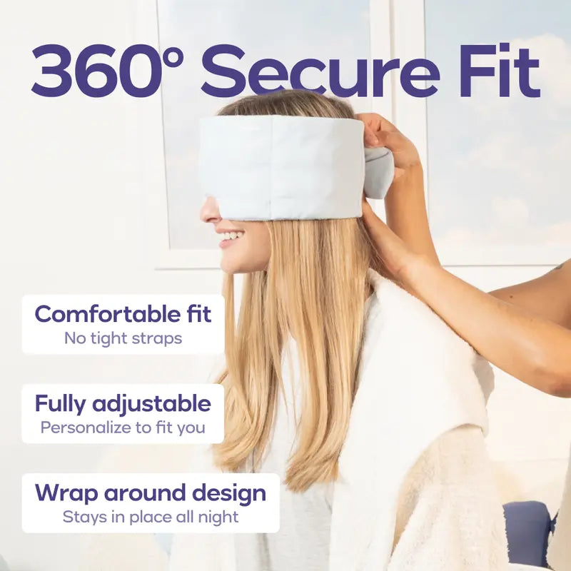 Adjustable Weighted Eye Mask for Sleep and Relaxation - Pressure Relief Sleep Mask