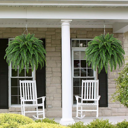 Modern Large Artificial Boston Fern Home Decor Statement