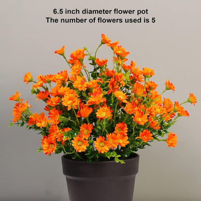 Deluxe Bundles Orange Chrysanthemum UV Home Decor Arrangement