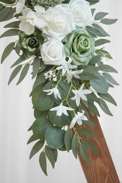 Vibrant Olalaka Sage Green White Home Decor Statement