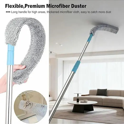 Replacement Gap Duster for Home Corners - Durable Flexible Microfiber Brush for Under Furniture