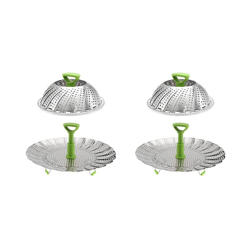 Stainless Steel Vegetable Steamer Basket, Folding Expandable Insert for Various Pot Sizes