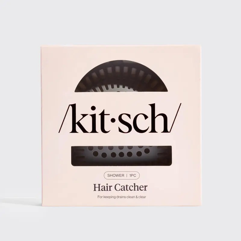 Hair Catcher Shower Drain Protector - Universal Fit Silicone Strainer, Two-Pack