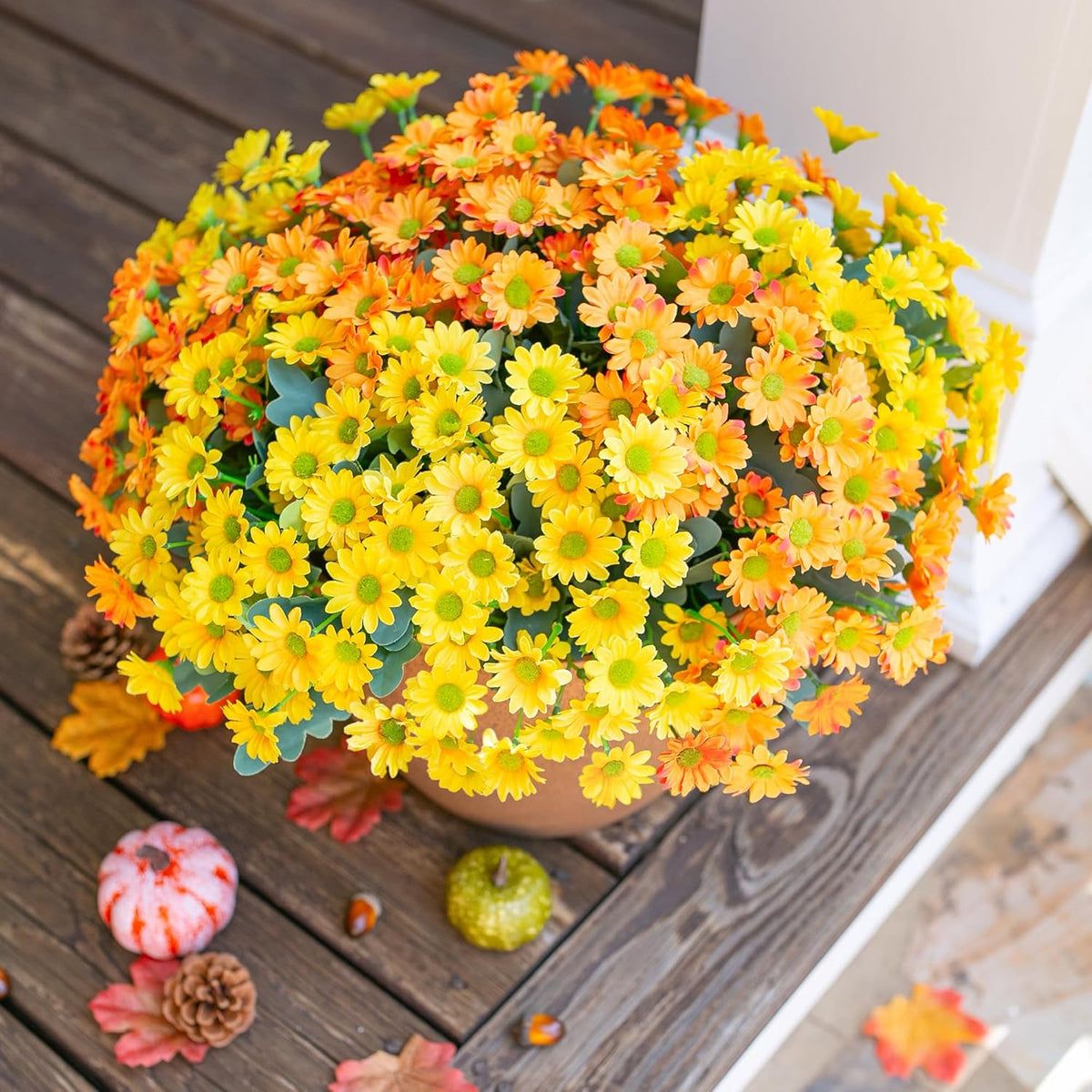 Botanical Artificial Daisy Silk Blooms Indoor Decor Statement