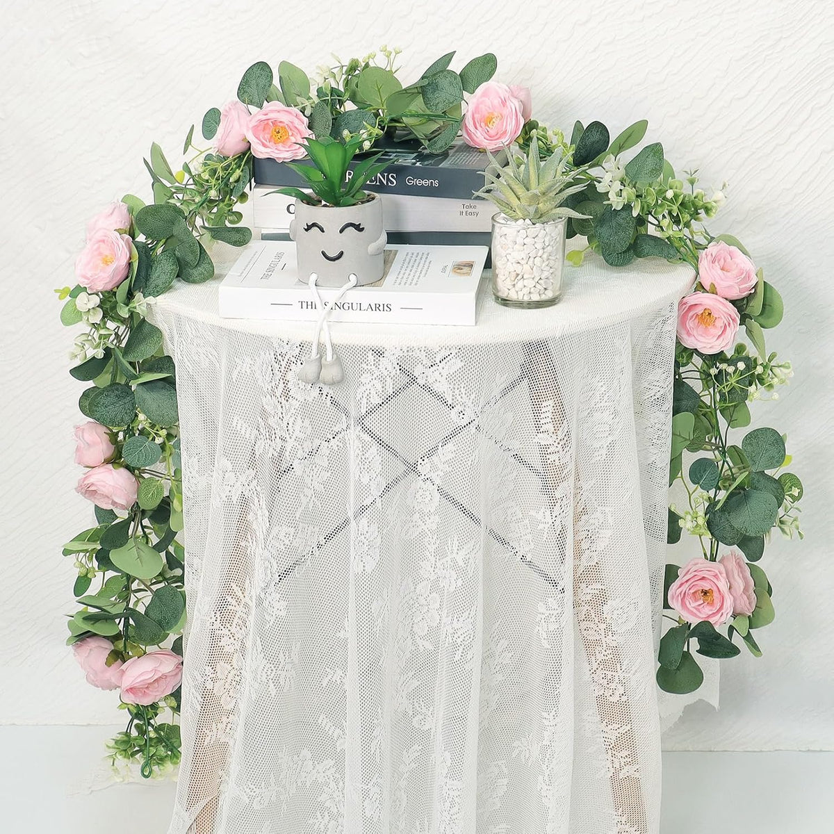 Stylish Tochgreen Artificial Eucalyptus Flower Home Decor Kit