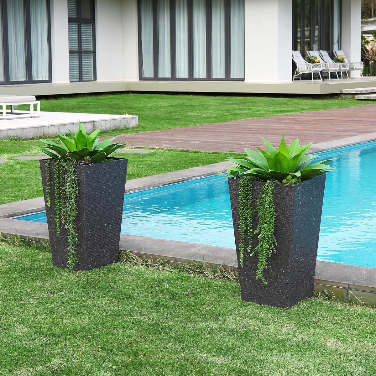 Serene Large Artificial Agave Succulent Home Decor Collection