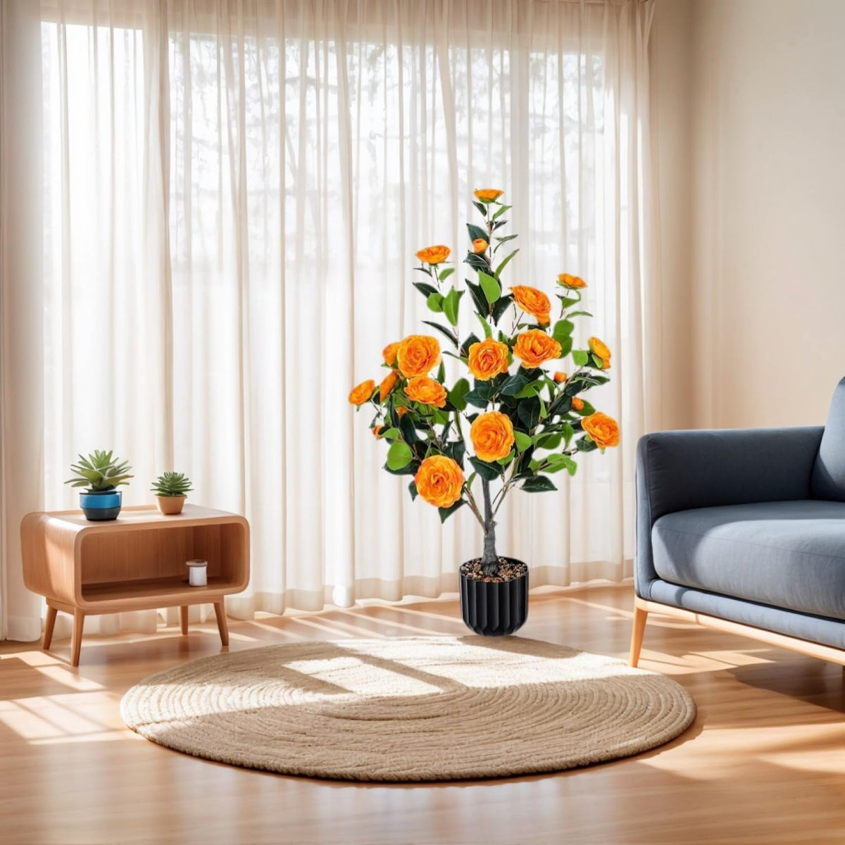 Elegant Artificial Camellia Kitchen Style Home Decor Statement