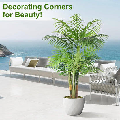 Natural Tall Triple Golden Cane Home Decor Arrangement
