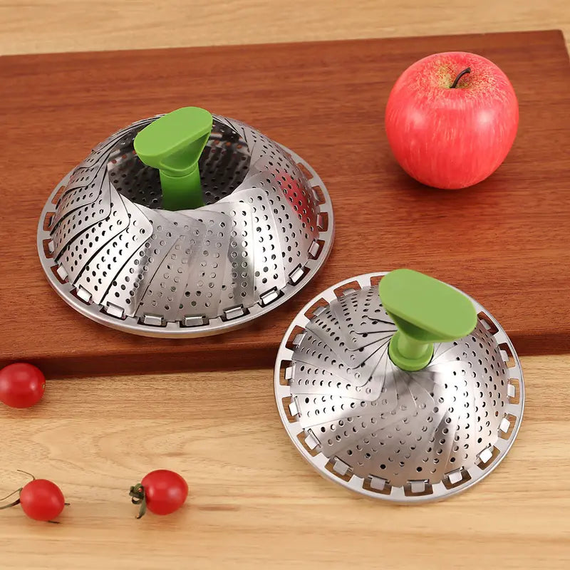 Stainless Steel Vegetable Steamer Basket, Folding Expandable Insert for Various Pot Sizes