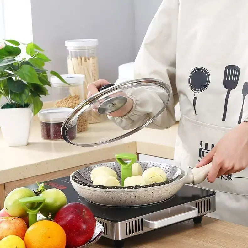 Stainless Steel Vegetable Steamer Basket, Folding Expandable Insert for Various Pot Sizes