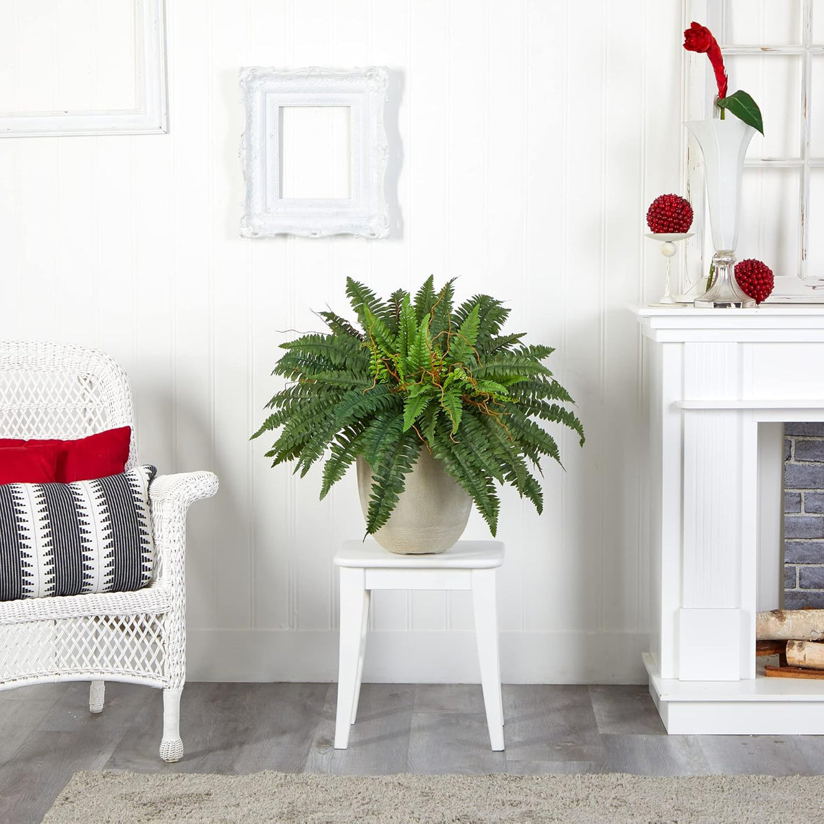 Stylish Artificial Boston Fern Plant Home Decor Display