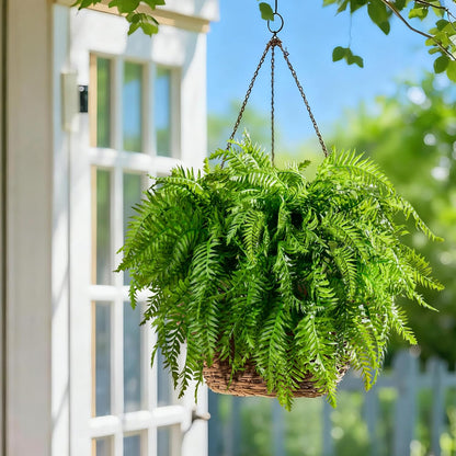 Vibrant Artificial Fern Greenery Kitchen Home Decor Display