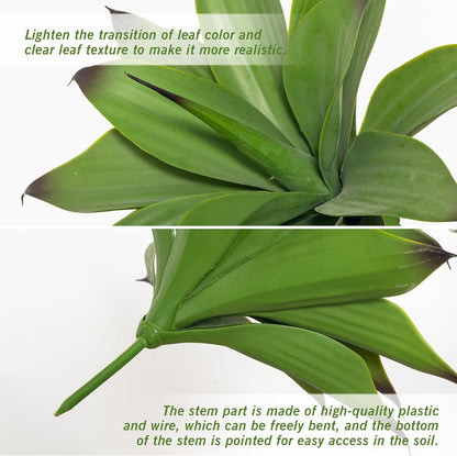 Festive Artificial Agave Resistant Succulents Home Decor Selection