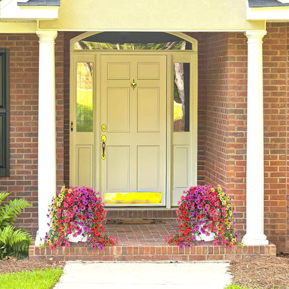 Artificial Flowers for Outdoors Spring Decor, 6 Bundles UV Resistant Realistic Fuax Silk Hanging Flowers, Fake Plants for Planter Indoor and Outdoor Garden Porch Patio Balcony Yard Farmhouse