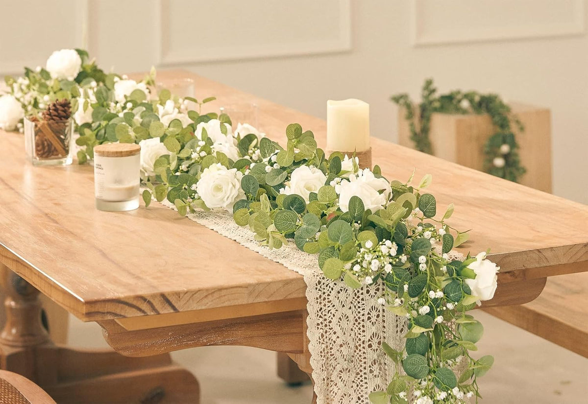 Artificial Eucalyptus Floral Garland Spring Home Decor