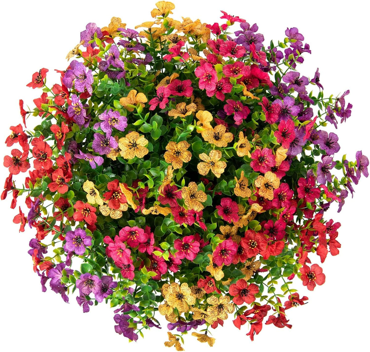 Elegant Artificial Hanging Flower Basket Home Decor Display