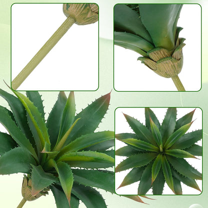 Vibrant Large Artificial Succulent Aloe Home Decor Series