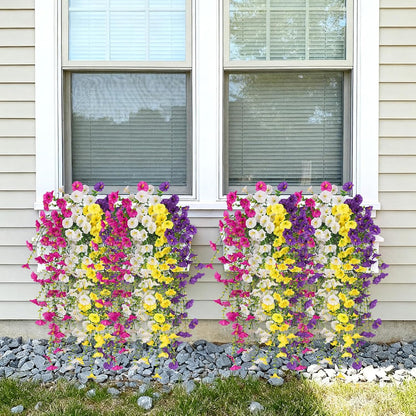 Classic Artificial Hanging Petunias Outdoor Indoor Decor Series