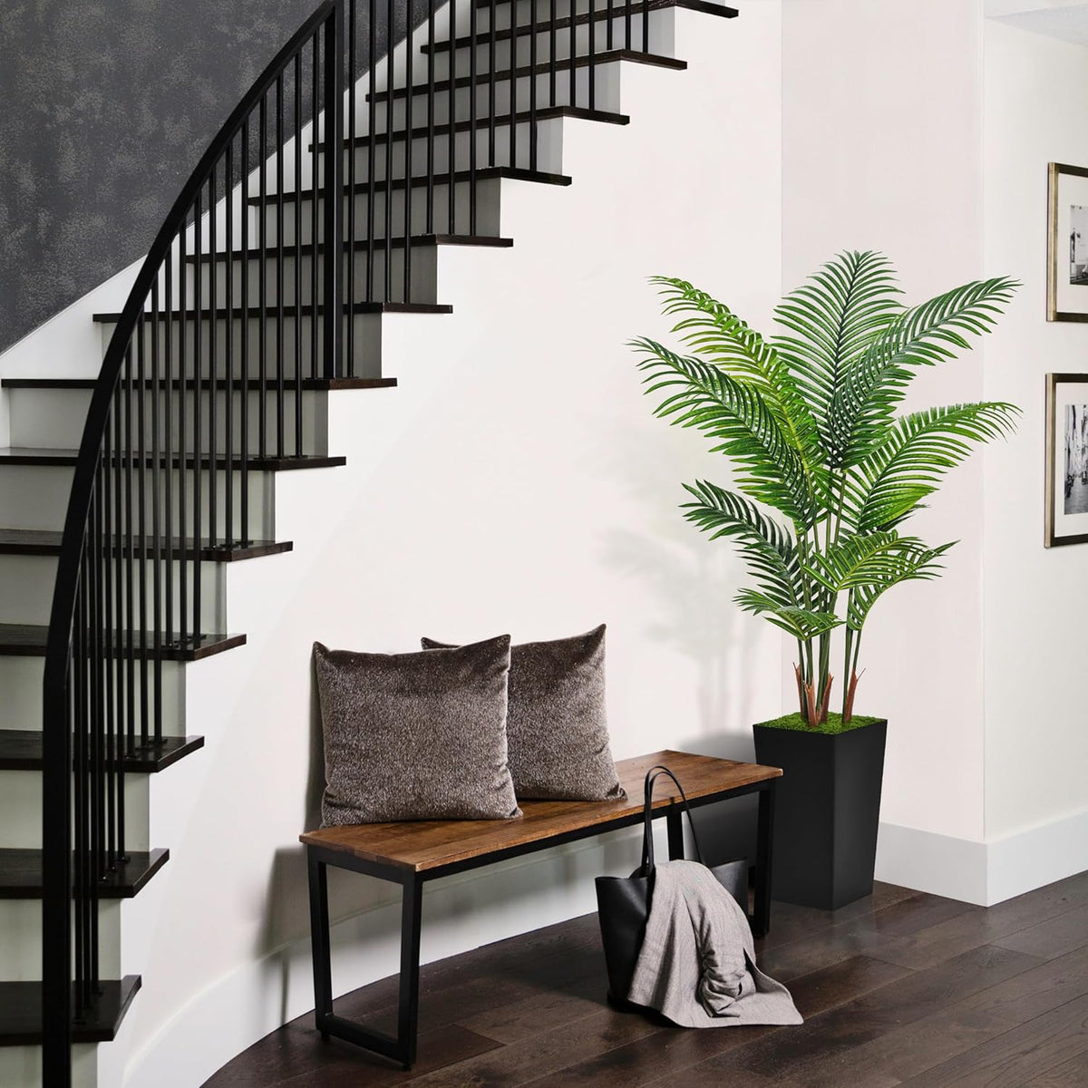 Artisan Artificial Palm Tall Black Home Decor Statement