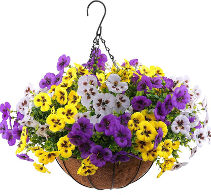 Deluxe Artificial Geranium Silk Blooms Indoor Decor Display
