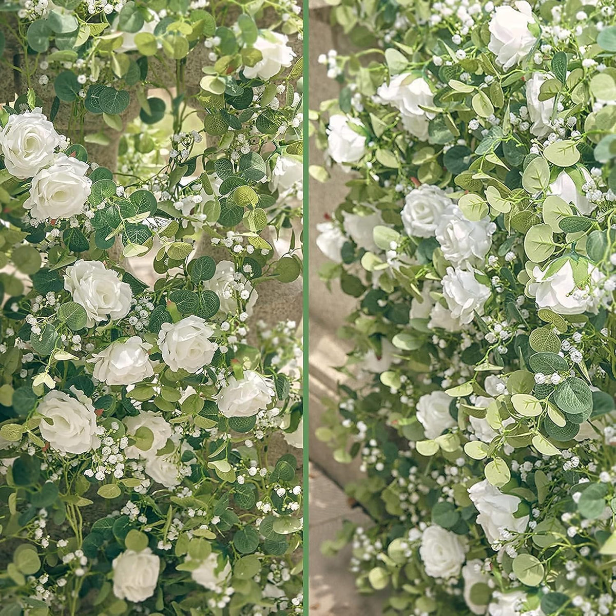 Artificial Eucalyptus Floral Garland Spring Home Decor