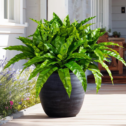 Elegant Artificial Bird Nest Fern Home Decor Arrangement