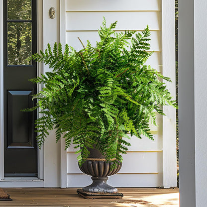 Natural Artificial Boston Ferns Resistant Home Decor Selection