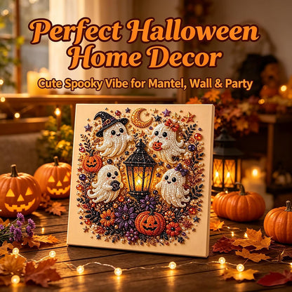 Halloween Diamond Painting Kits for Adults - Spooky Cute 3D DIY Fall Home Decor Wall Art