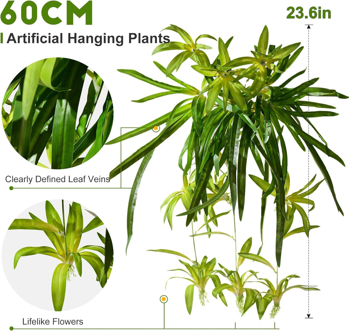 Timeless Artificial Spider Hanging Chlorophytum Home Decor Selection