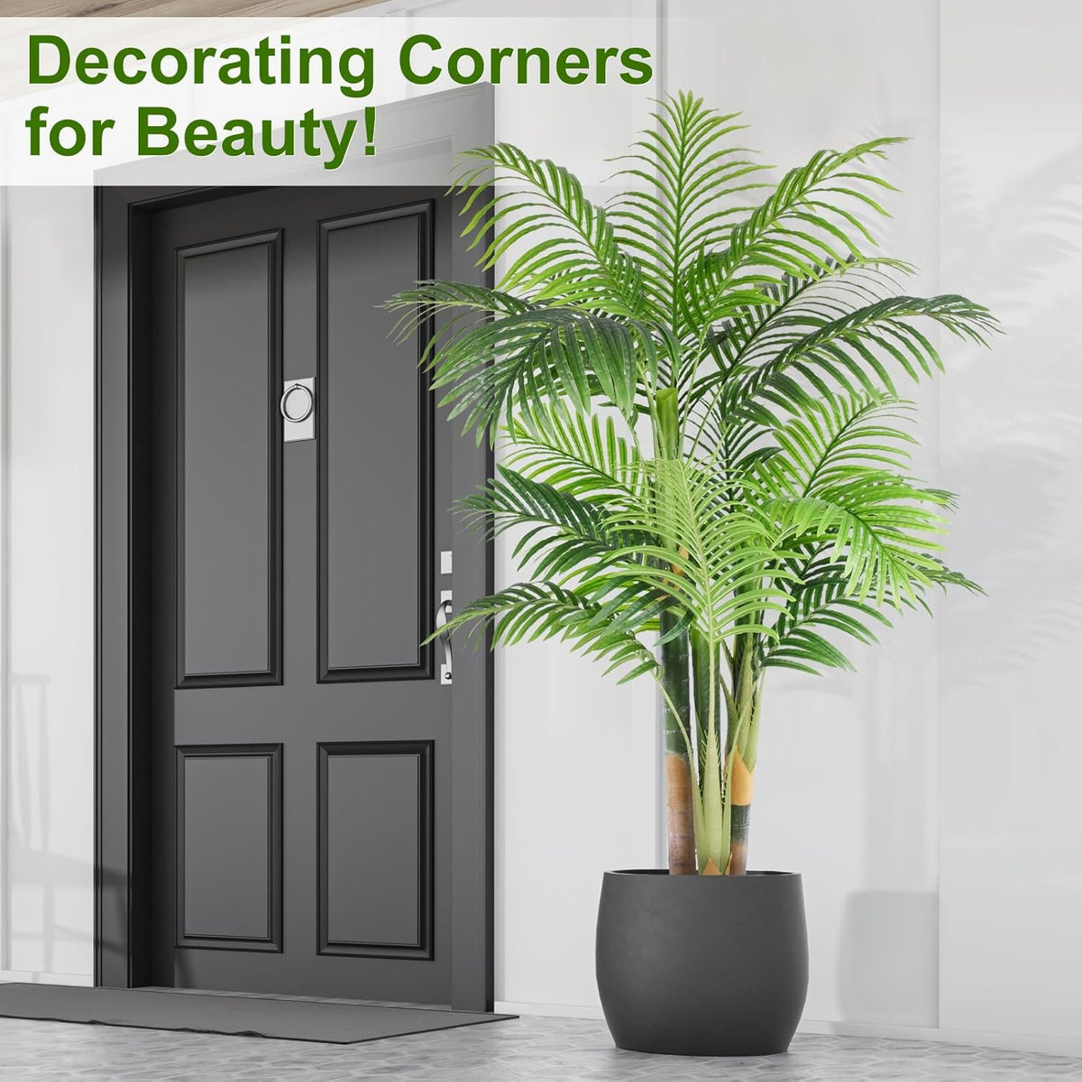 Natural Tall Triple Golden Cane Home Decor Arrangement