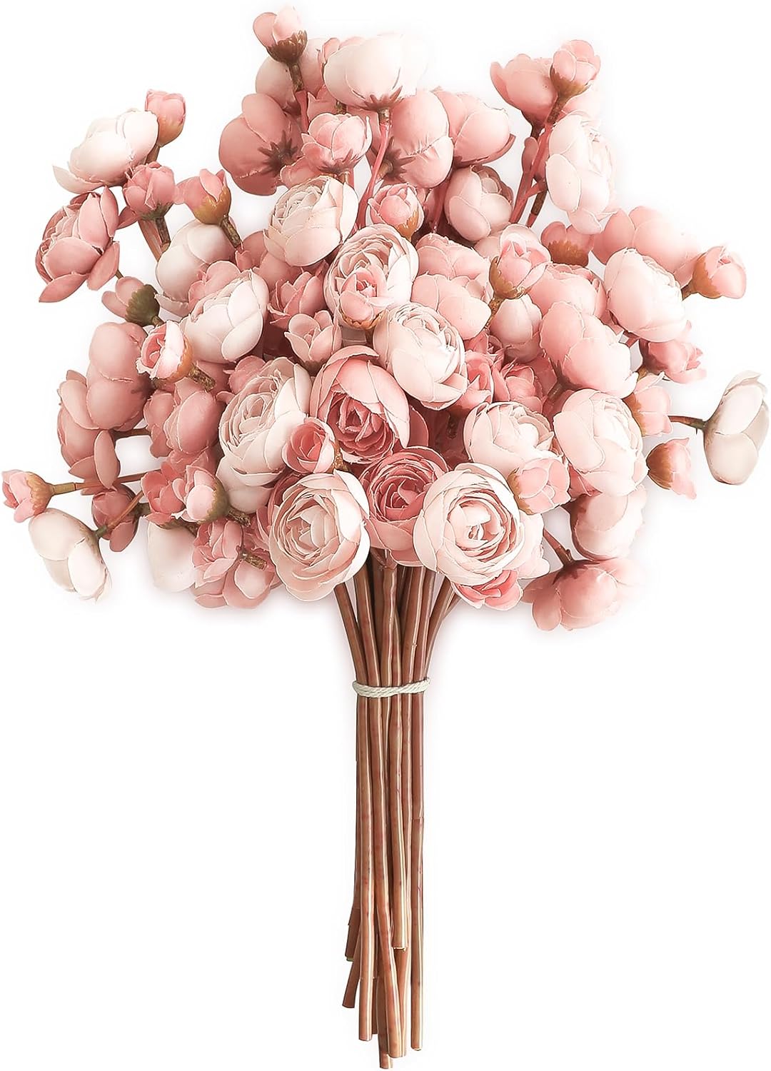 Classic Dusty Rose Artificial Ranunculus Home Decor Set