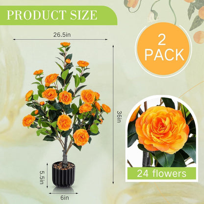 Elegant Artificial Camellia Kitchen Style Home Decor Statement