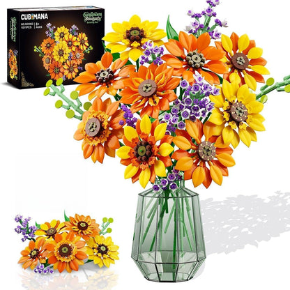 Timeless Sunflower Bouquet Building Handmade Home Decor Bundle