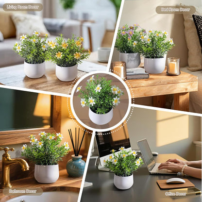 Refined Small Artificial Potted Kitchen Home Decor Kit