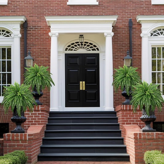 Classic Ferns Large Artificial Bush Home Decor Bundle