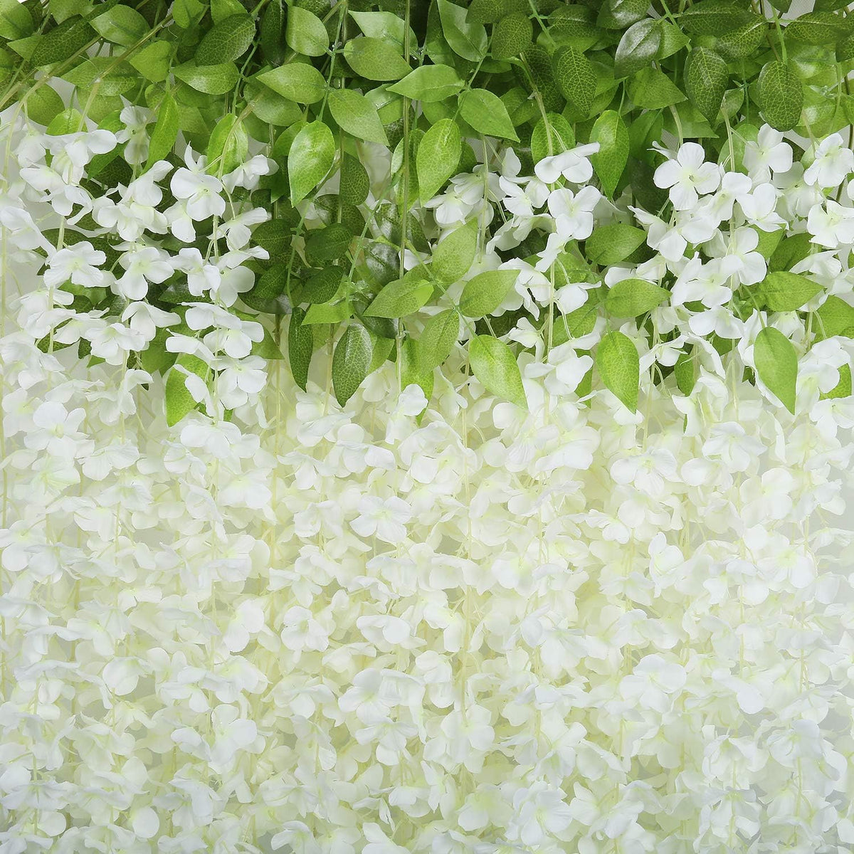 Botanical White Wisteria Vine Garlands Home Decor Arrangement