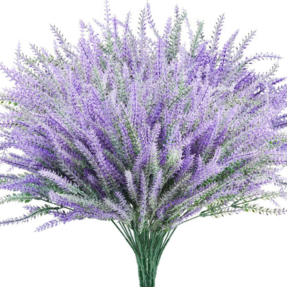 Stylish Bundles Artificial Lavender Resistant Outdoor Decor Selection