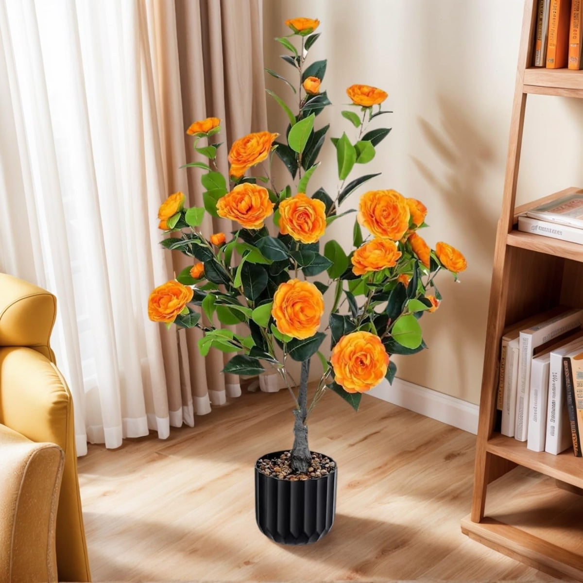 Elegant Artificial Camellia Kitchen Style Home Decor Statement
