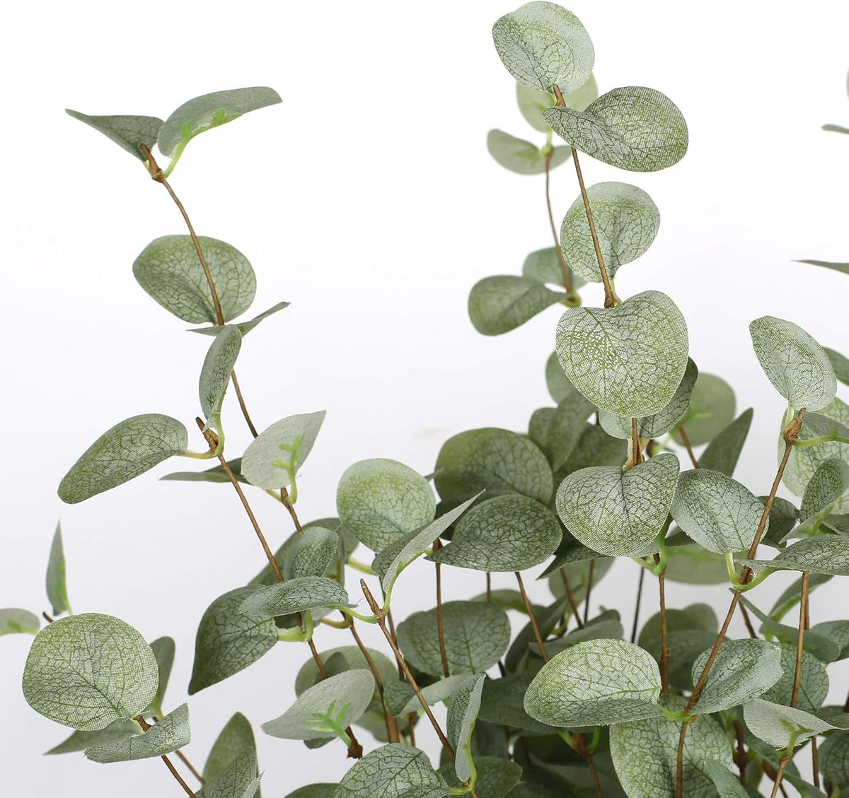 Eucalyptus Stems Greenery Stems Eucalyptus Leaf Spray in Green Silk Plastic Plants Floral Artificial Plants for Home Party Wedding Decoration