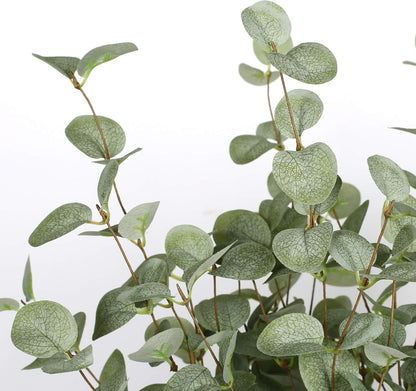 Eucalyptus Stems Greenery Stems Eucalyptus Leaf Spray in Green Silk Plastic Plants Floral Artificial Plants for Home Party Wedding Decoration