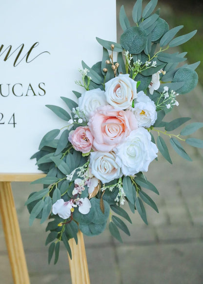 Charming Blush Pink Wedding Arch Home Decor Selection
