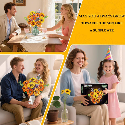 Timeless Sunflower Bouquet Building Handmade Home Decor Bundle