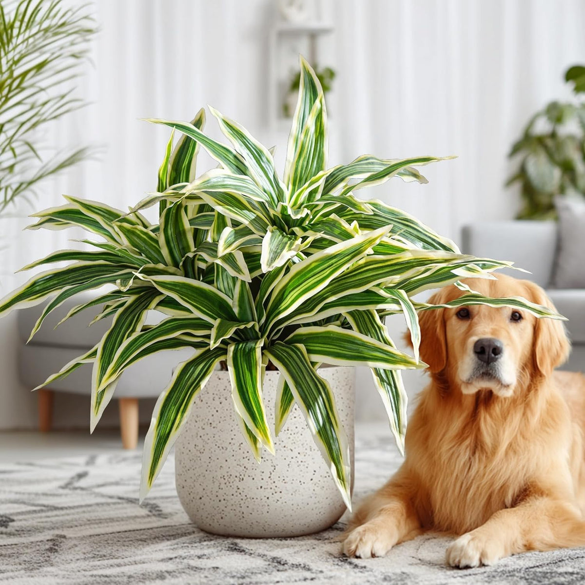 Rustic Artificial Dracaena Stems Greenery Home Decor Accent